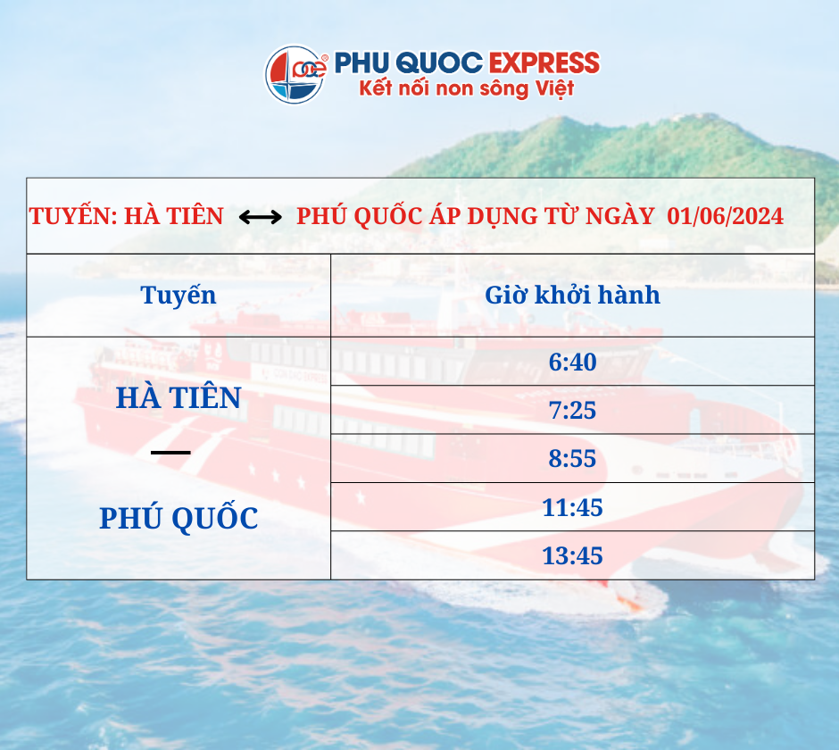 lịch tàu tháng 7 hà tiên phú quốc