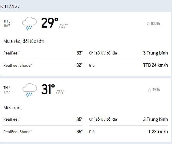 Thời tiết Phú Quốc ngày 16-07-2024