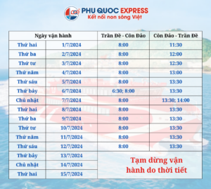 lịch tàu tháng 7 trần đề côn đảo