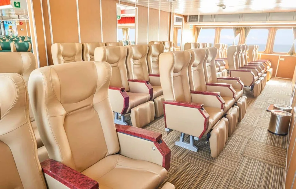 Interior on Phu Quoc Express speedboat