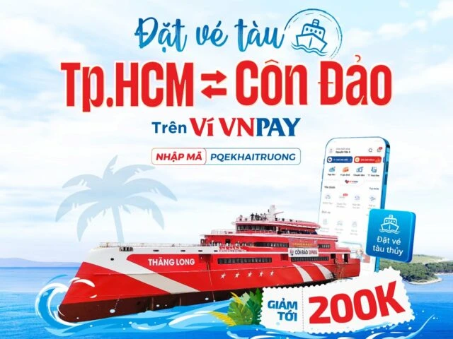 使用 VNPAY 钱包预订升龙超级火车票