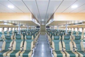 Interior of Thang Long ship on Con Dao route to visit Co Sau's grave