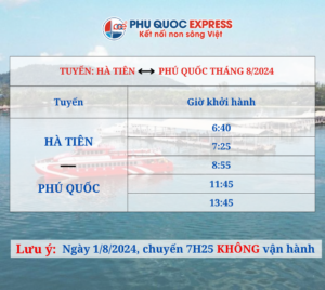 Phu Quoc train schedule