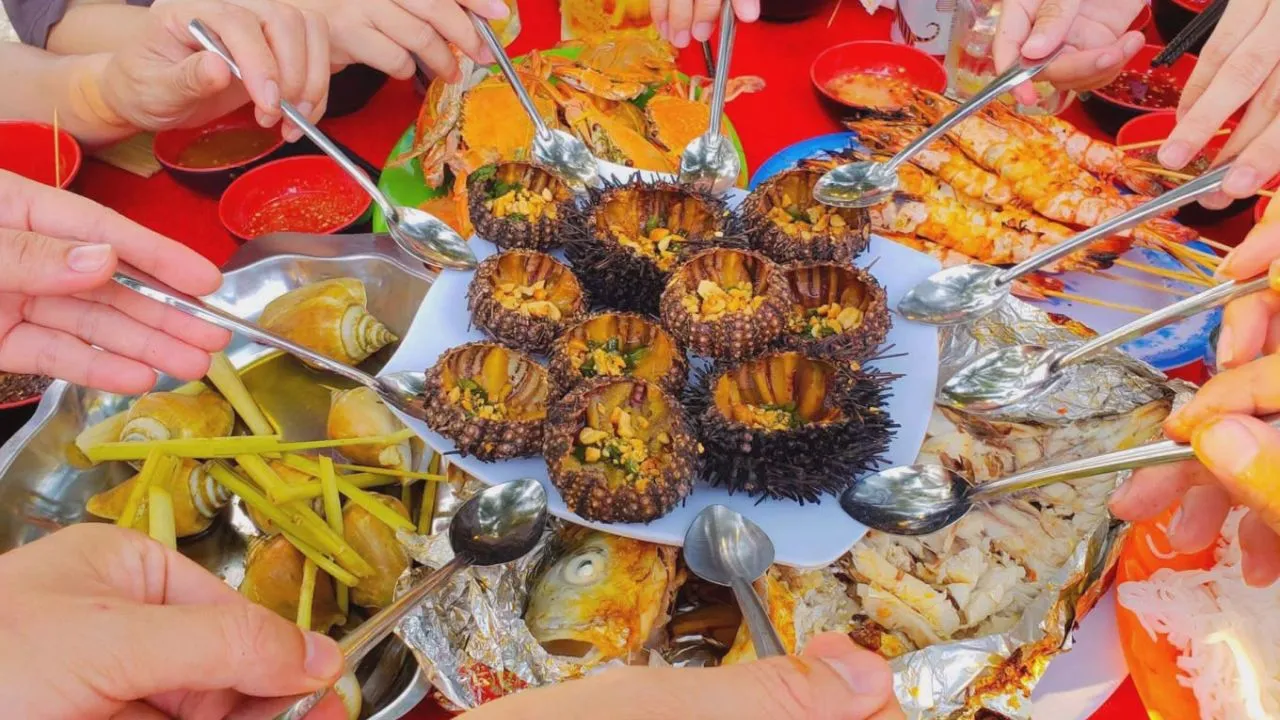 Hải sản tươi ngon ở đảo Lý Sơn