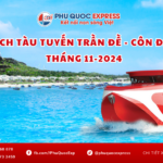 Lịch tàu tuyến Trần Đề-Côn Đảo tháng 11-2024