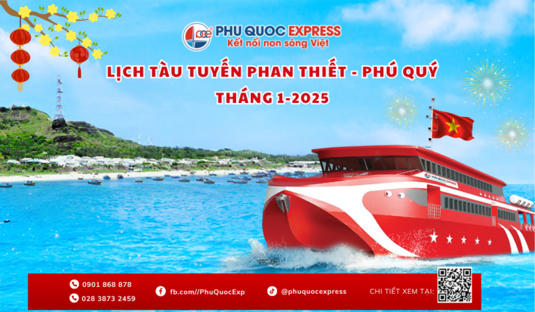 lịch tàu tuyến Phan Thiết-Phú Quý tháng 1-2025