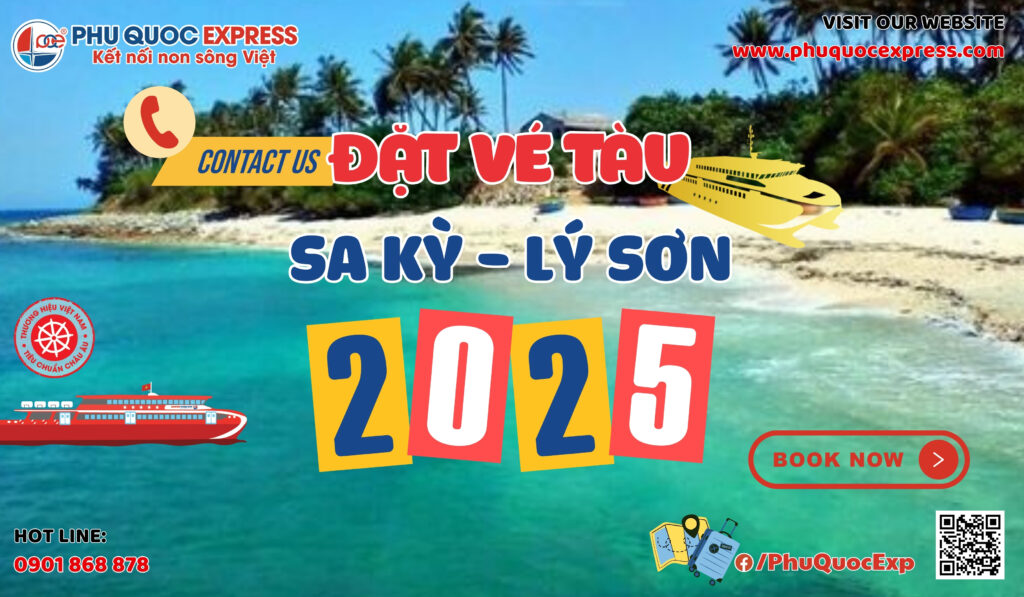 Đặt Vé Tàu Sa Kỳ Lý Sơn 2025