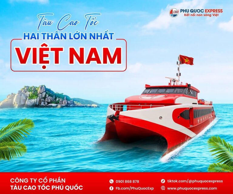 Banner tàu cao tốc 2 thân lớn nhất Việt Nam