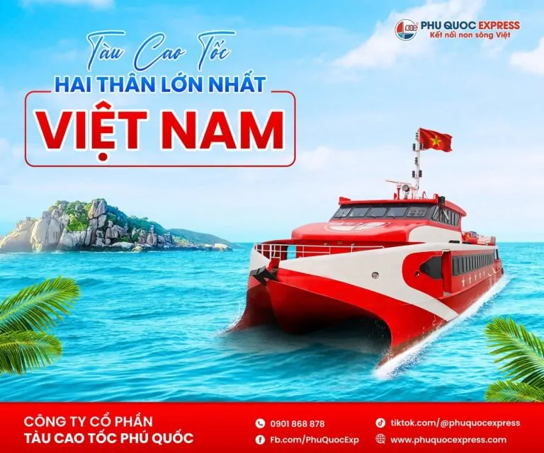 Banner tàu cao tốc 2 thân lớn nhất Việt Nam