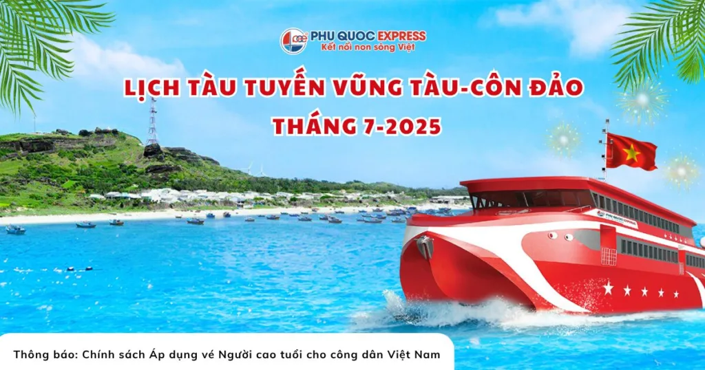 Vung Tau-Con Dao train schedule July 2025