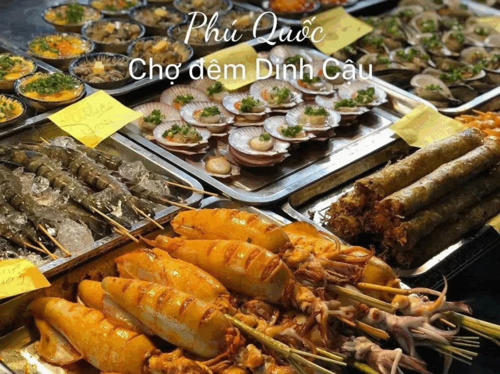Phú Quốc 야시장 해산물 '홍수'