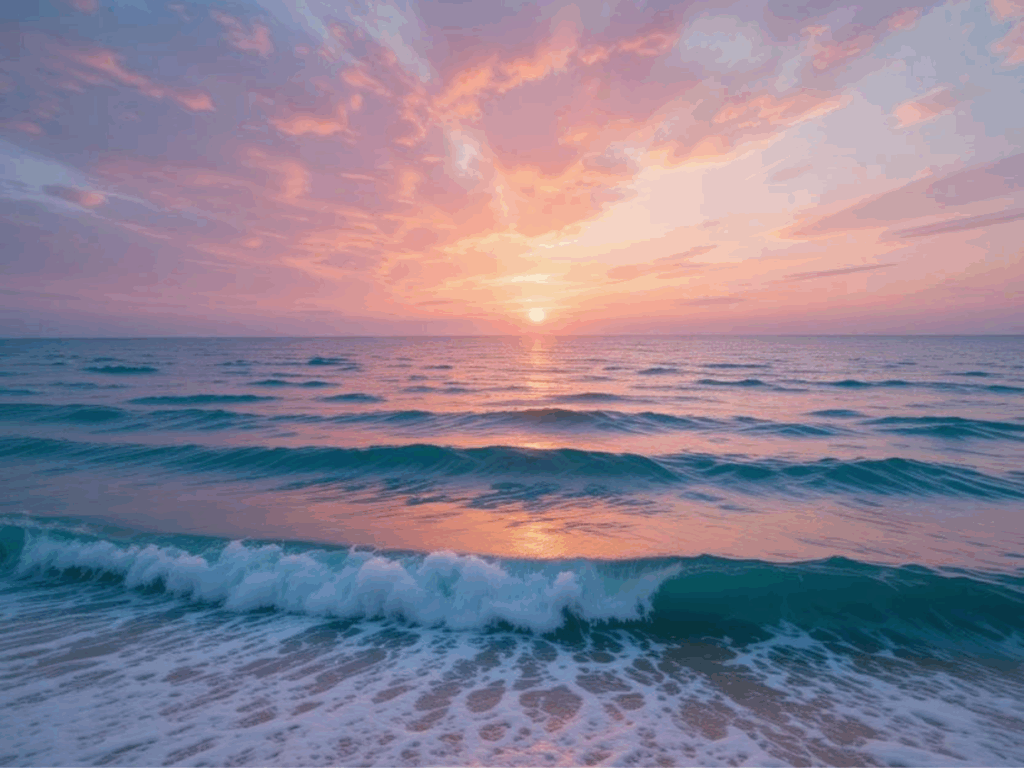 Sunset on the sea of Ganh Dau Phú Quốc