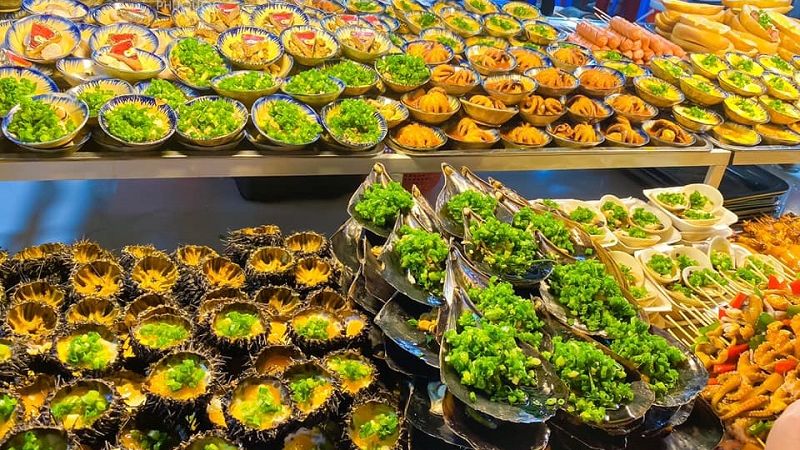 Các loại nhum, ốc, sò nướng mỡ hành hấp dẫn