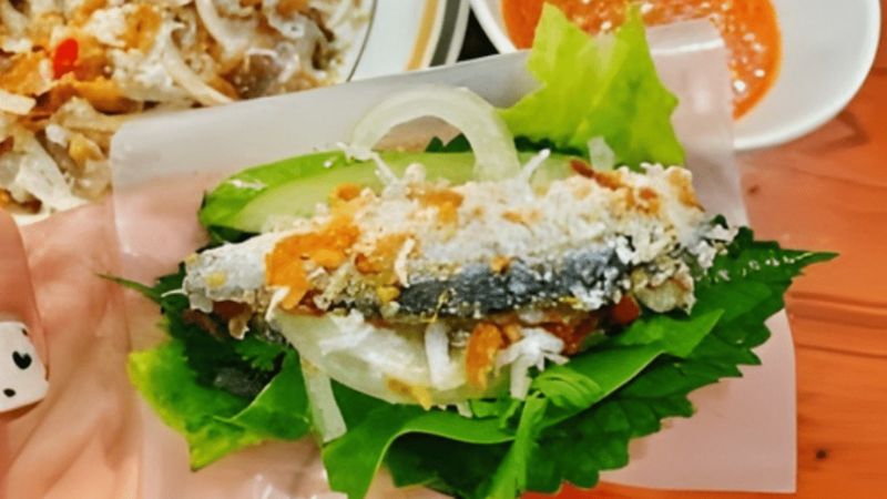 Gỏi cá trích tươi ngon không hề có vị tanh