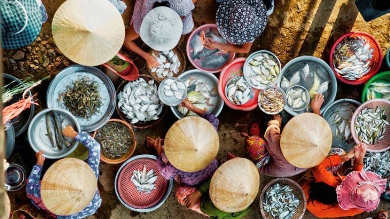 Côn Đảo集市的早市