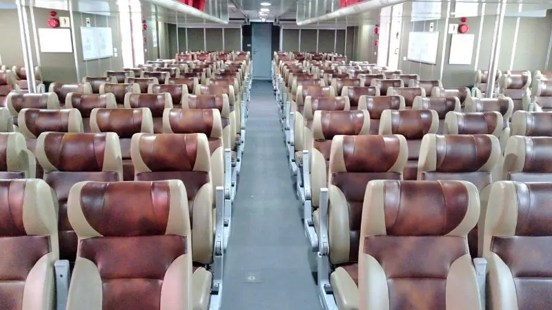 Seat on the train Phú Quốc Express 5