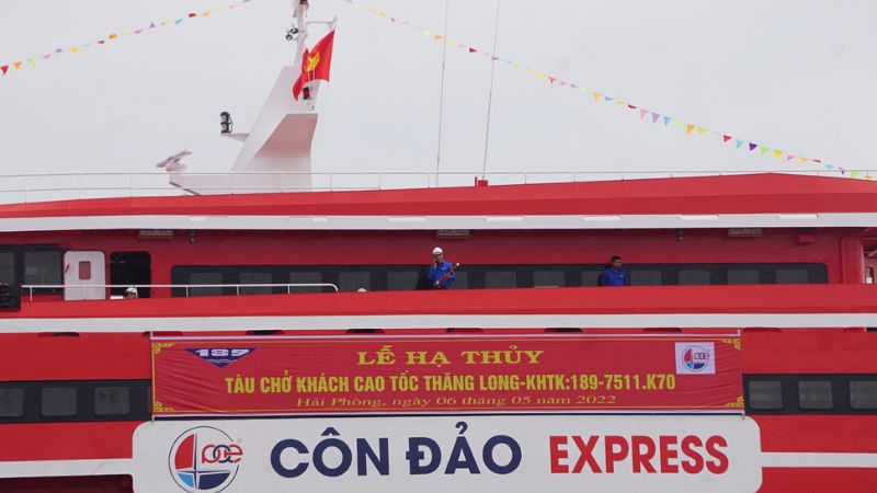 Lễ hạ thuỷ tàu Thăng Long - Tàu Cao Tốc Phú Quốc Express