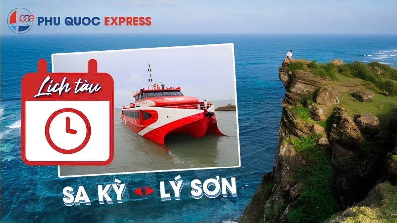 High-speed train schedule to Lý Sơn