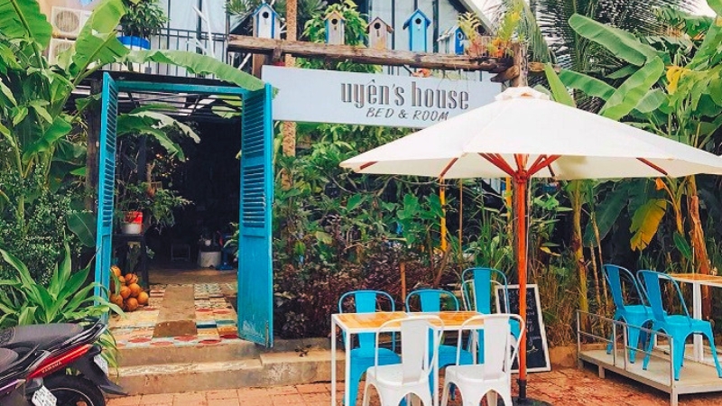Uyên's House 等民宿里一个漂亮"拍照打卡"的角落