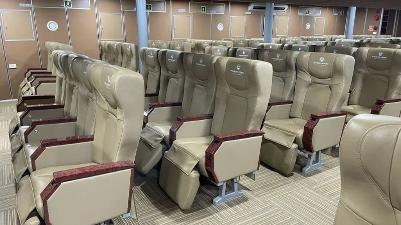 Ghế khoang VIP siêu tàu Thăng Long tuyến Vũng Tàu Côn Đảo
