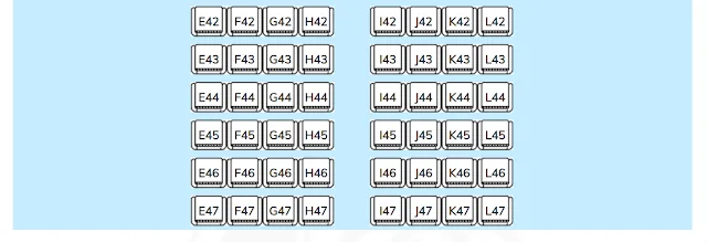 Seating chart for the lower deck of the Côn Đảo Express 36 train - Photo 5
