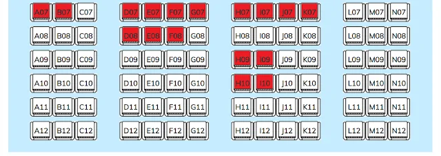 Seating chart for the upper deck of the Côn Đảo Express 36 train - Photo 2
