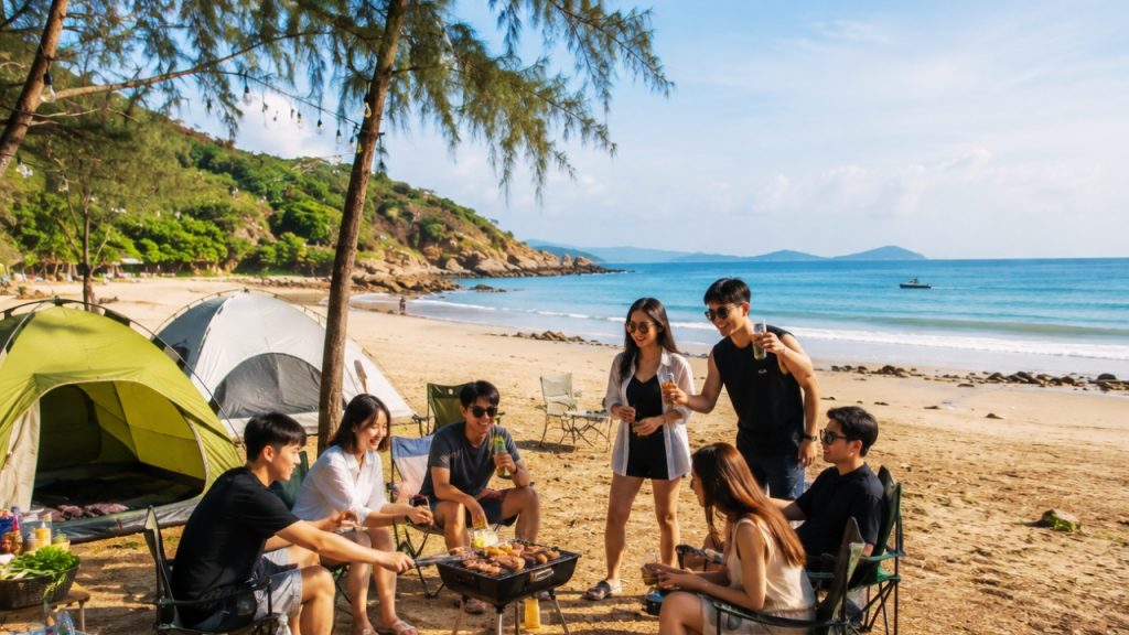 Bãi Chí Linh & Bãi Long Cung – Tọa độ cắm trại, BBQ lý tưởng