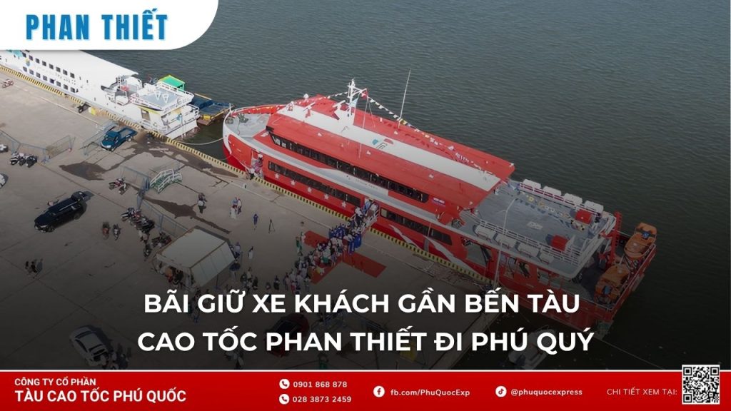 Bãi giữ xe gần cảng hành khách Phan Thiết