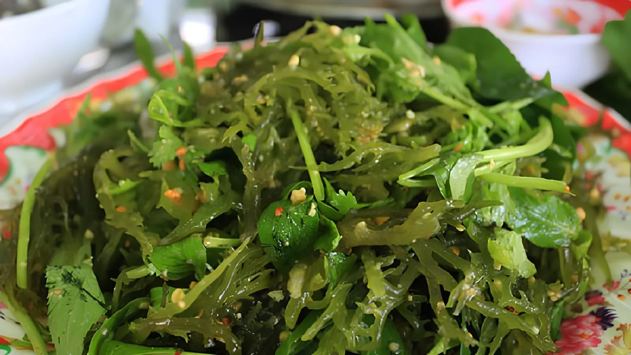 Gỏi rong biển tươi món ngon Lý Sơn