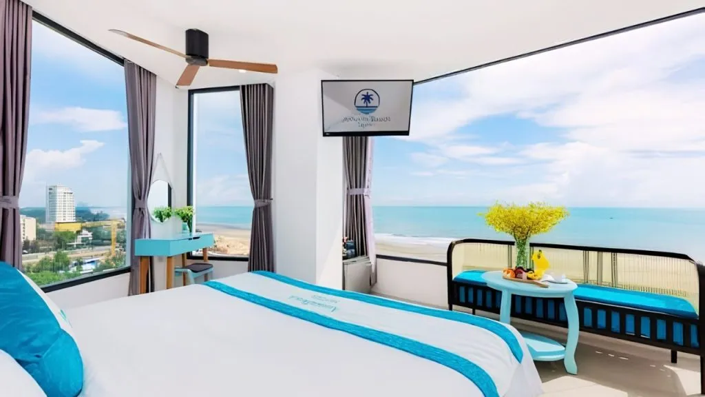 Annata Beach – khách sạn 3 sao Vũng Tàu gần biển với phòng có view biển và tháp Tam Thắng.