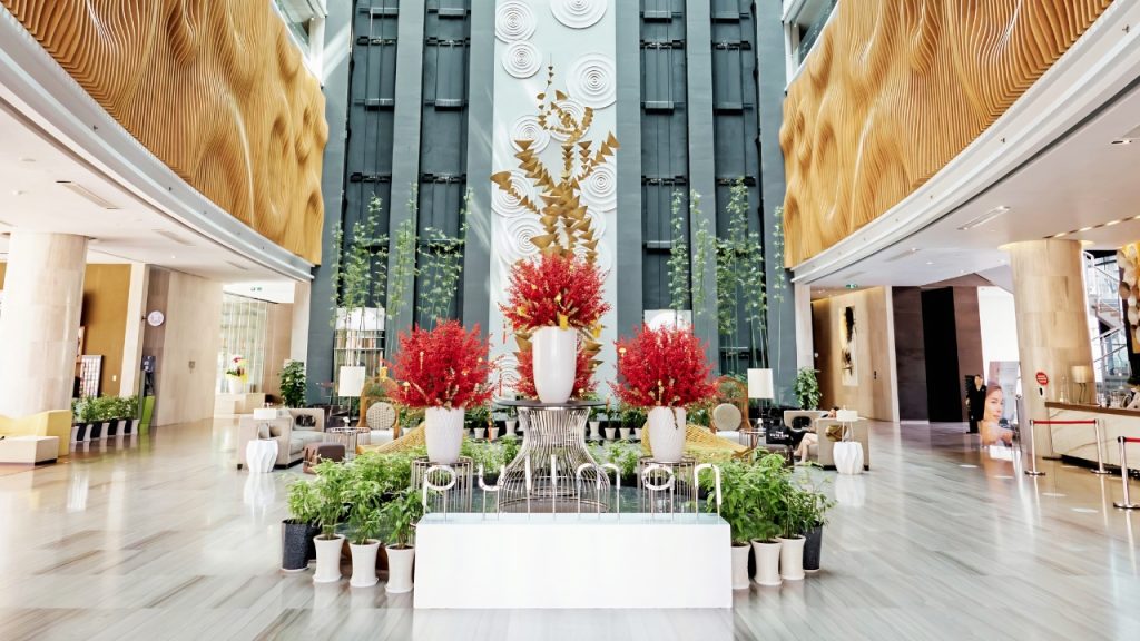Sảnh chờ sang trọng tại khách sạn Pullman Vũng Tàu.