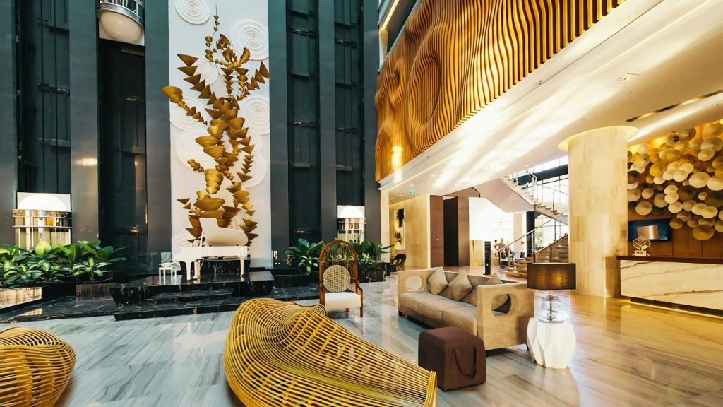 Sảnh rộng rãi và sang trọng của Pullman Vũng Tàu.