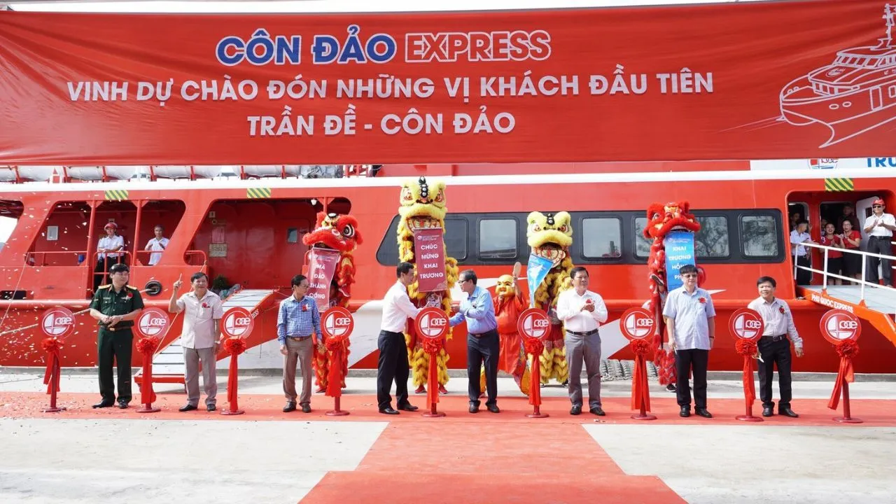 Lễ khánh thành tàu Phú Quốc Express tuyến Trần Đề đi Côn Đảo
