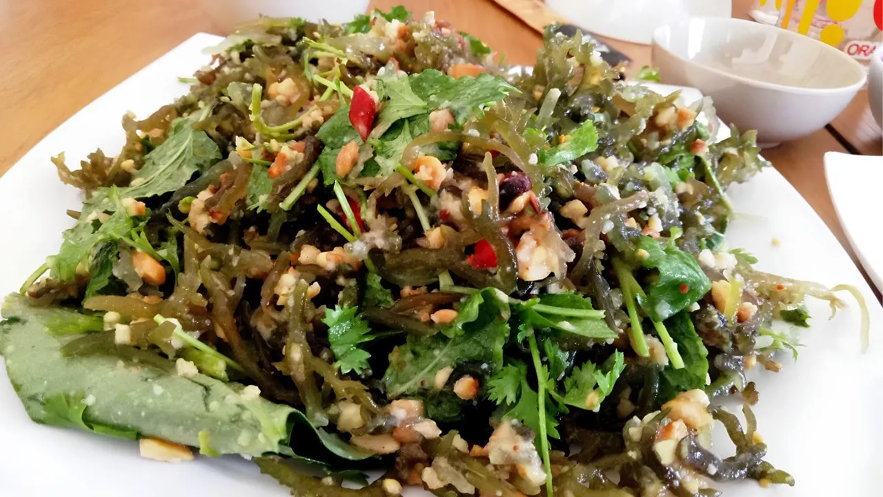 Gỏi rong biển là món ngon độc đáo không phải ở đâu cũng có