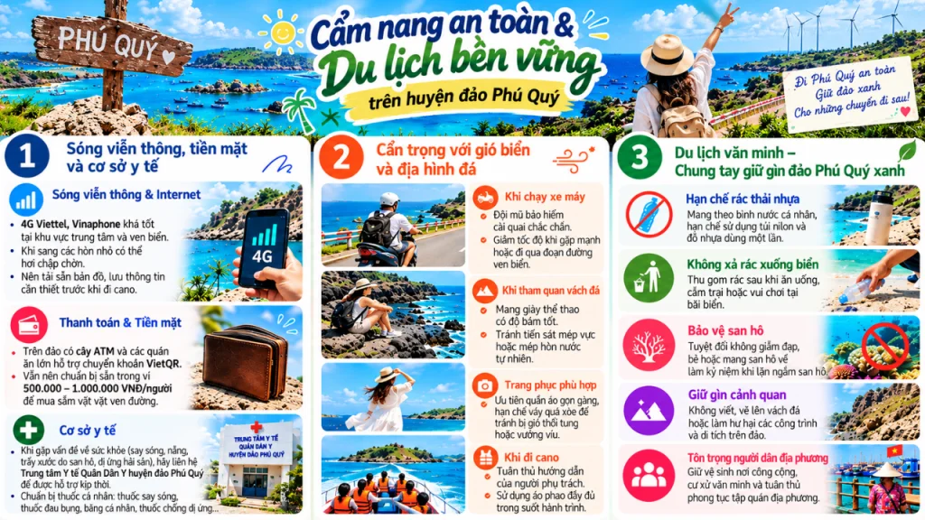 Cẩm nang an toàn và du lịch bền vững trên đảo Phú Quý