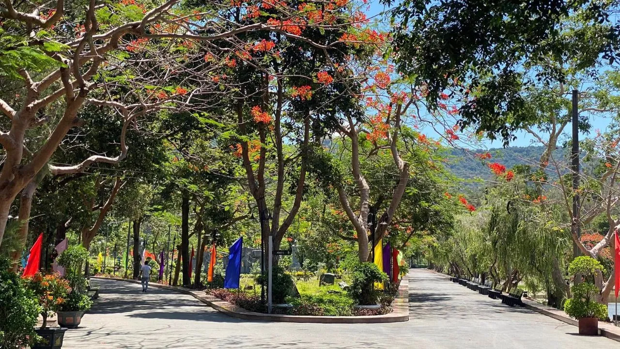 Lối vào nghĩa trang Hàng Dương