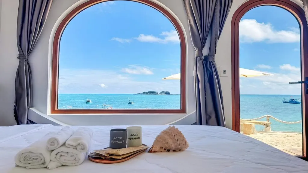 Phòng homestay view biển tại Phú Quý cho chuyến du lịch Phú Quý từ Hà Nội