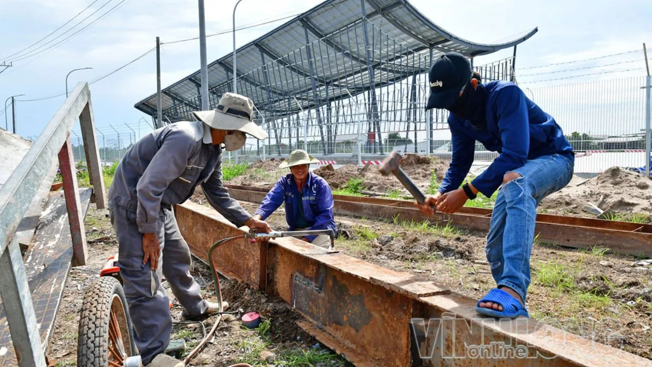 Tình trạng hiện tại của cảng Dân Thành đang dần hoàn thiện