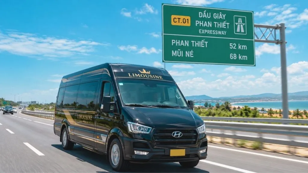 Xe đi Phan Thiết từ Sài Gòn chạy trên cao tốc Dầu Giây – Phan Thiết
